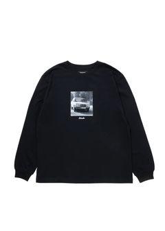 【ラスト1点】R9 PHOTO LS TEE (BLACK) /  オリジナル フォトプリント Tシャツ