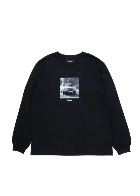 【ラスト1点】R9 PHOTO LS TEE (BLACK) /  オリジナル フォトプリント Tシャツ