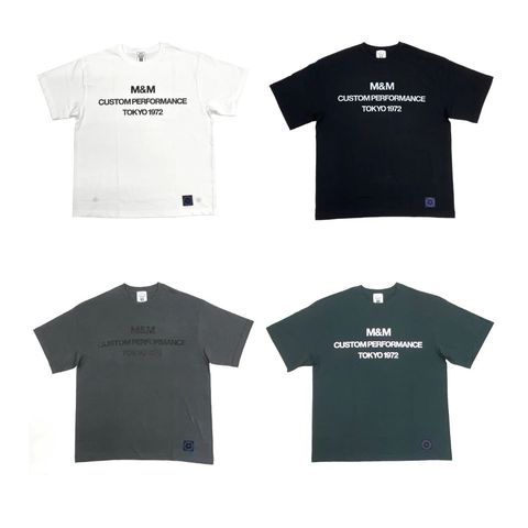 M&M 新作販売告知 / ベーシックなデザインにより汎用性を高めたプリントTシャツ。