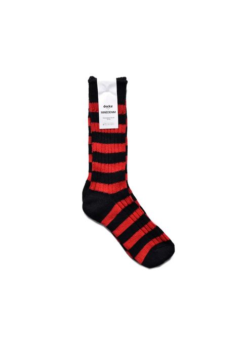 ×decka Border Rib SOX (RPT) / デッカ コラボ ボーダー ソックス
