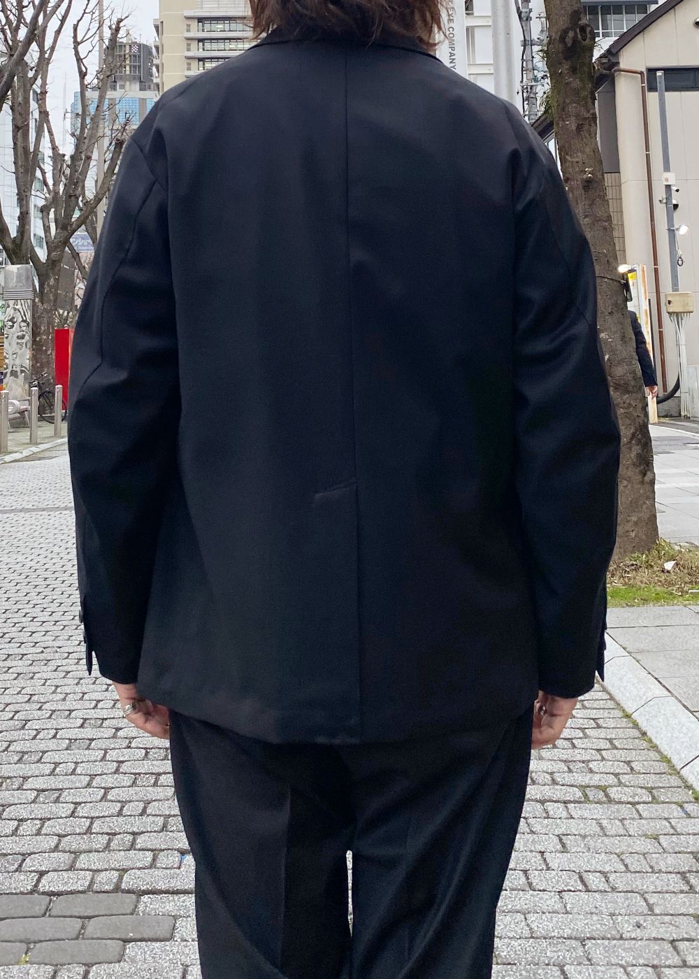 3B TAILORED JACKET "MICHAEL" (BLACK) / テーラード ジャケット