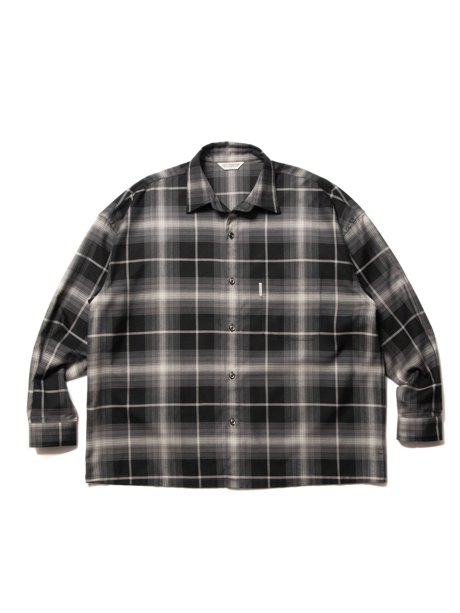 COOTIE / Ombre Check L/S Shirt オンブレ シャツ-