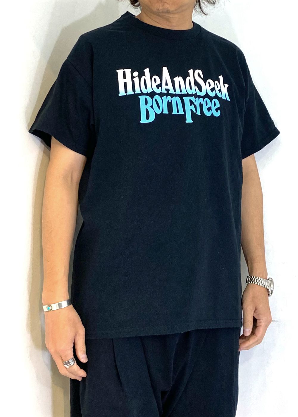 入手困難 希少 EAGLES 90s フェード ホテル ブラック TULTEX HIDE AND SEEK - EAGLE S/S TEE (BACK) (BLACK) / イーグル