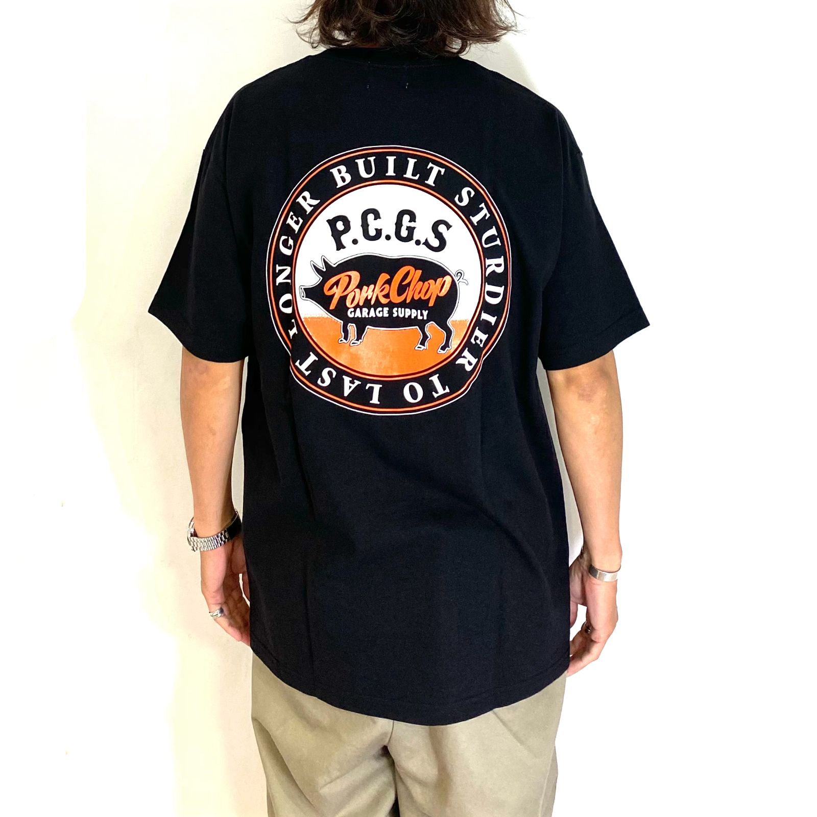 CIRCLE PORK TEE (BLACK) / サークルポーク Tシャツ