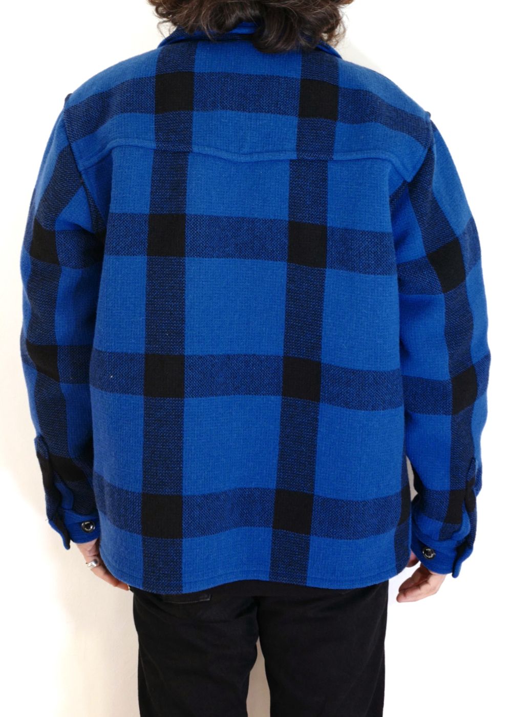 RATS - BUFFALO CHECK SHIRT JACKET (BLUE×BLACK