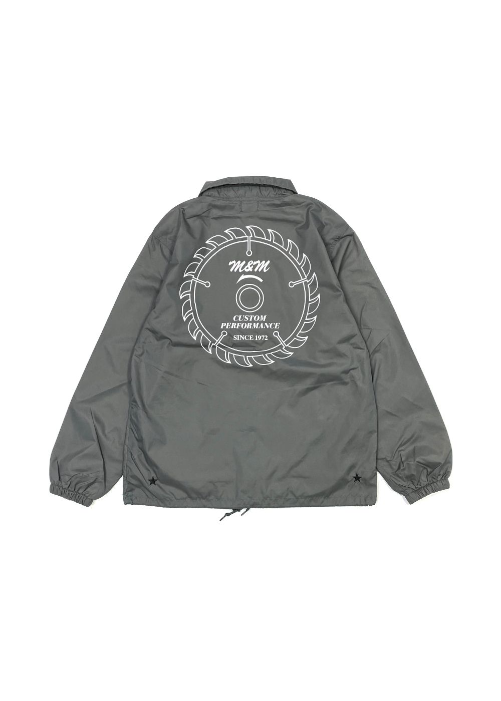 【ラスト1点】Coach Jacket (CHARCOAL) / プリント コーチジャケット