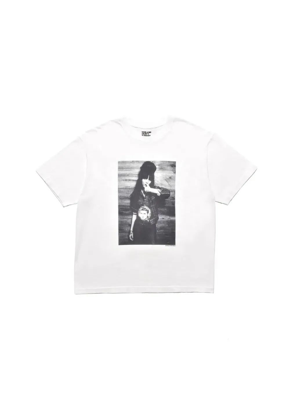【ラスト1点】Stie-lo × Irina.L “Presley" T-SH (WHITE) / ×スティーロ×イリーナ・ラザレアヌ コラボ フォト Tシャツ