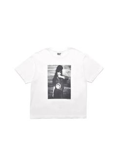 【ラスト1点】Stie-lo × Irina.L “Presley" T-SH (WHITE) / ×スティーロ×イリーナ・ラザレアヌ コラボ フォト Tシャツ
