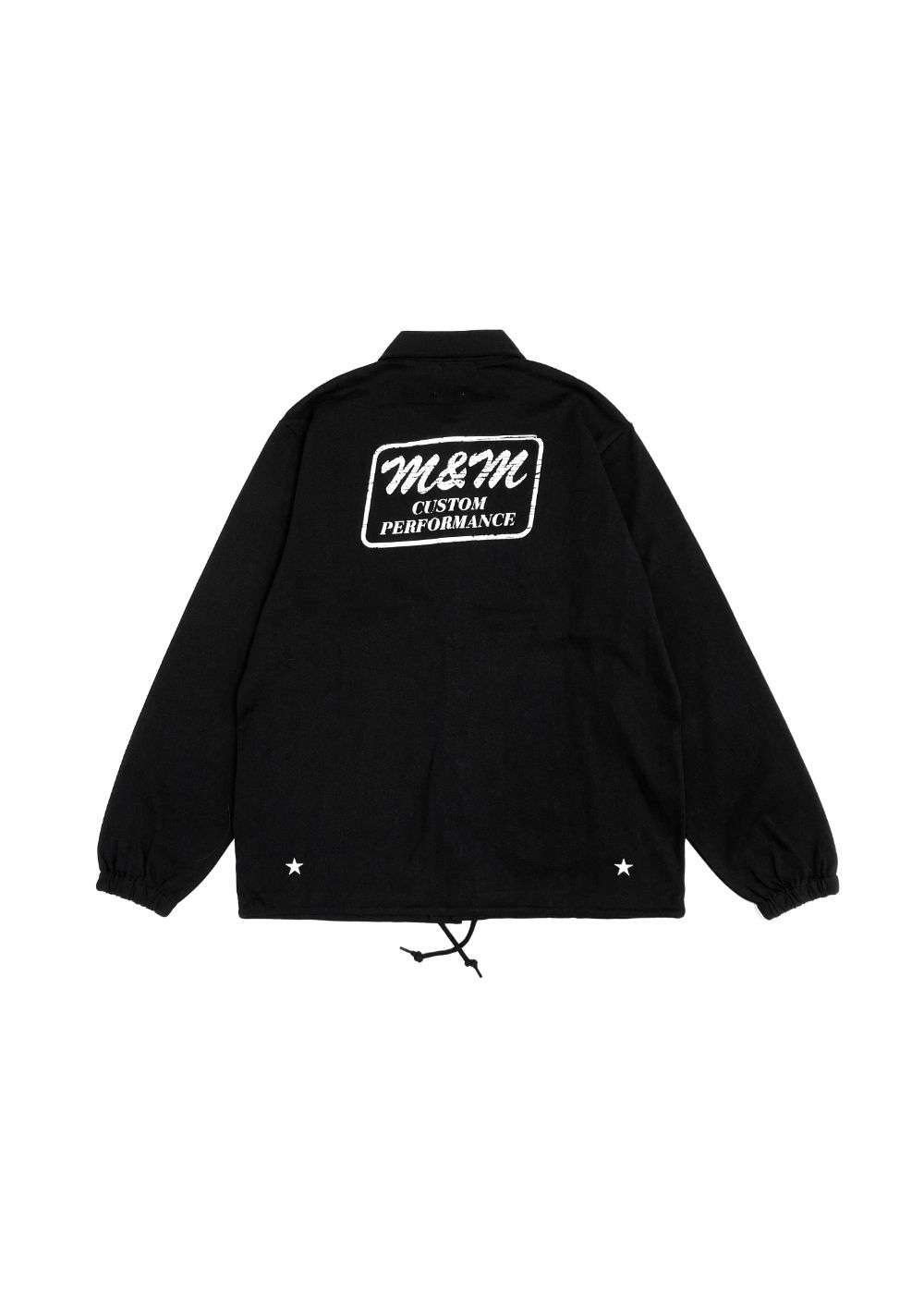 M&M CUSTOM PERFORMANCE - COTTON JERSEY JACKET (BLACK) / コットン 天竺 コーチジャケット |  LOOPHOLE