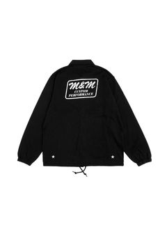 COTTON JERSEY JACKET (BLACK) / コットン 天竺 コーチジャケット