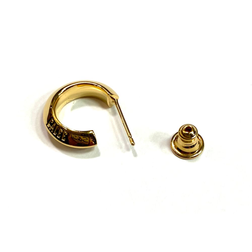 CALEE - LOGO ROLL PIERCE (LARGE) (GOLD) / ロゴ ロール ピアス