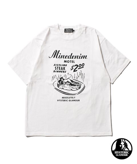 × HYSTERIC GLAMOUR T-SH (WHITE) / ×ヒステリックグラマー コラボTシャツ
