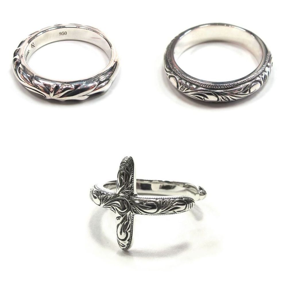 【再入荷のお知らせ】ANTIDOTE BUYERS CLUB / ORNAMENT RING.ENGRAVED ROUND RING.ENGRAVED CROSS RING