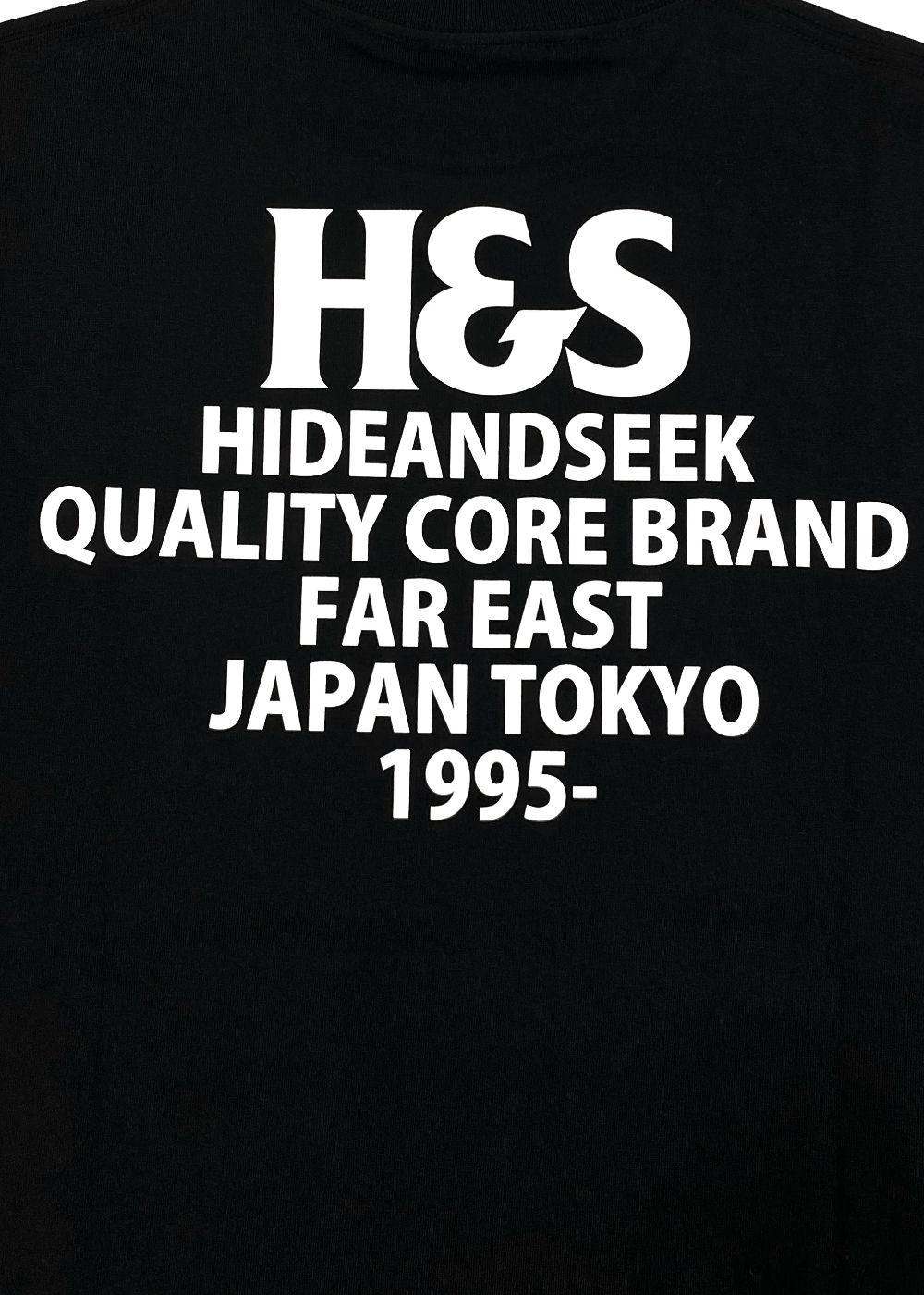 H&S Logo S/S Tee (BigSilhouette) (BLACK) / ヘビーオンス ワイド Tシャツ