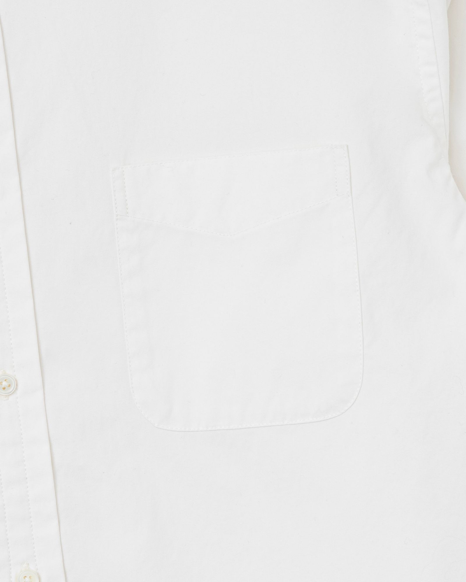 L/S LONG POINT COLLAR SHIRT "LYNCH" (WHITE) / オックスフォード レギュラーカラー シャツ