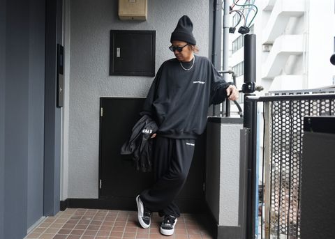 COOTIE PRODUCTIONS - SET UP STYLE / Dry Tech Oversized Sweat Crew & Sweat Pants