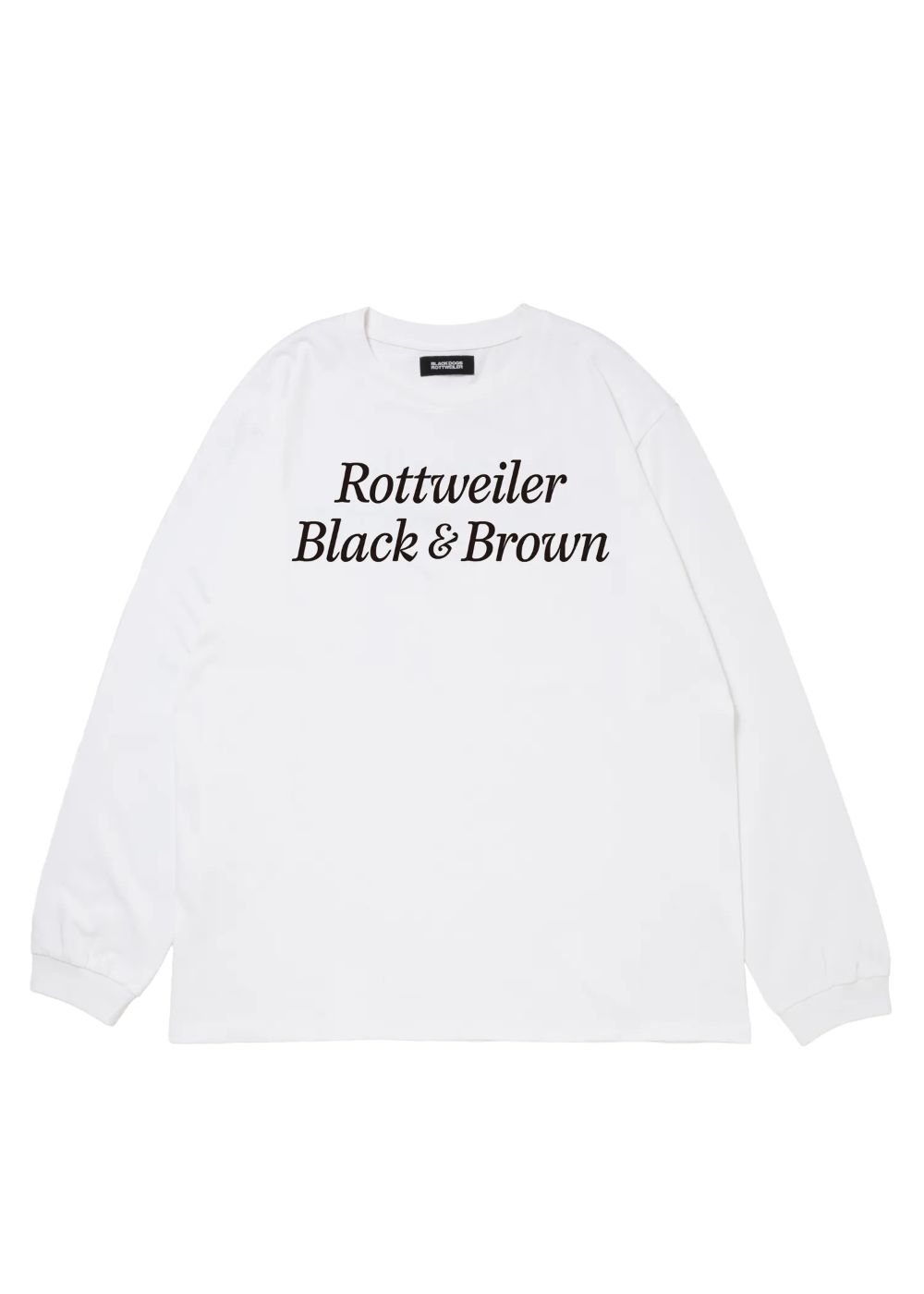 R9 B&B LS TEE (WHITE) /  オリジナル ロゴプリント ロングスリーブ Tシャツ
