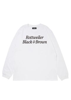 R9 B&B LS TEE (WHITE) /  オリジナル ロゴプリント ロングスリーブ Tシャツ