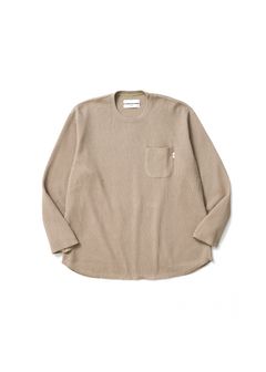【ラスト1点】THERMAL SHIRT (BEIGE) / サーマル カットソー