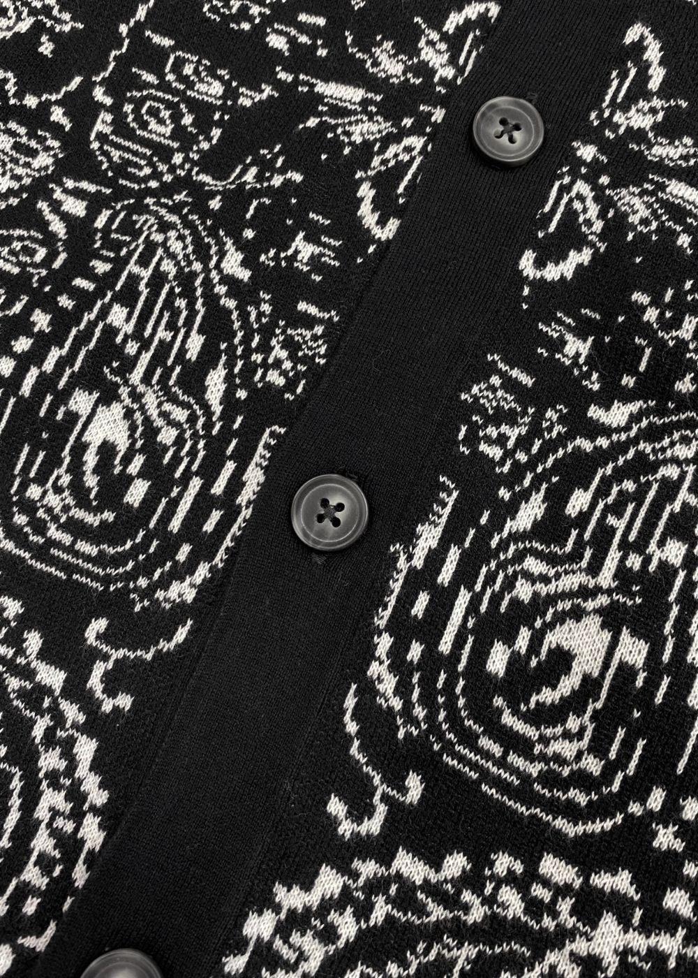 HideandSeek - Bandana Cardigan / BLK / バンダナ柄