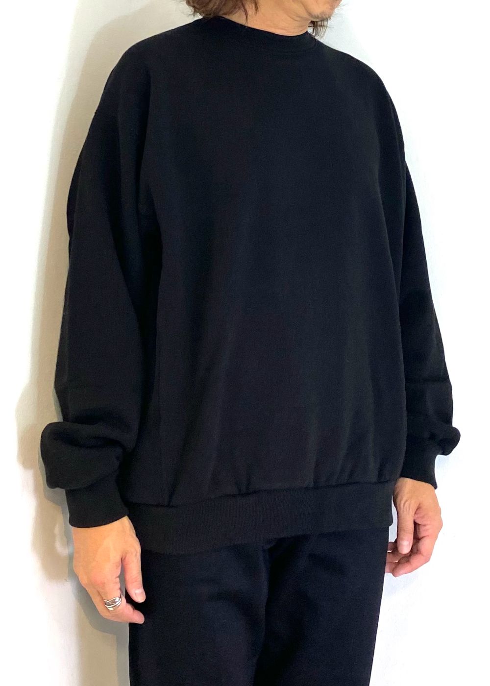 RA PRO-COTTON Crewneck Pullover (BLK) / ラッセル アスレチックス コラボスウェット