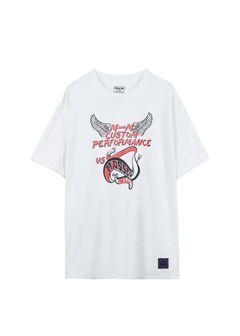 ×MASSES T-SHIRT HELL (WHITE) / マシス コラボレーション プリントT