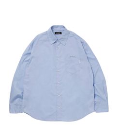 R9 TYPEWRITER SHIRT (SAX) / タイプライター レギュラー カラー シャツ