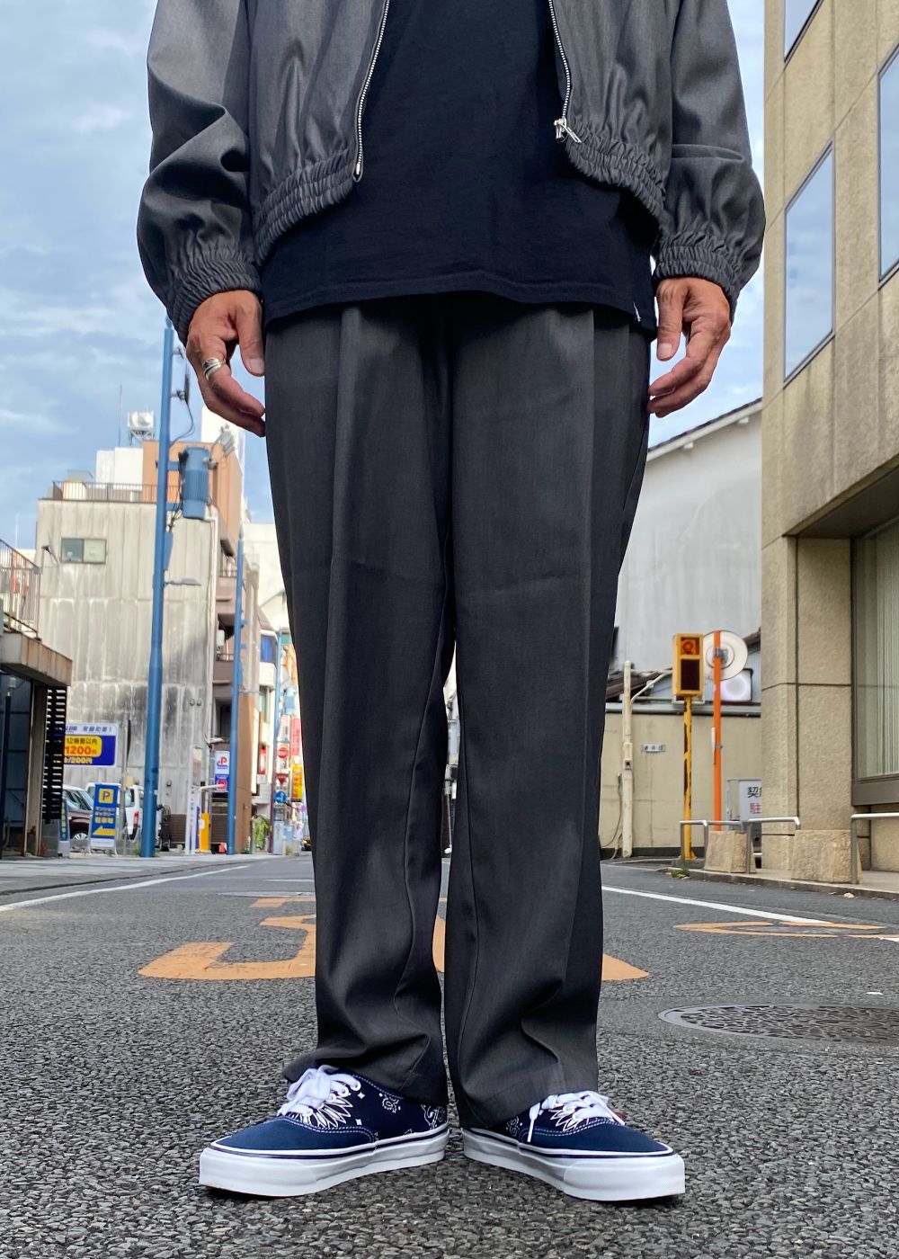 Pleated Trouser (GRAY) / プリーツ スラックス / セットアップ可能