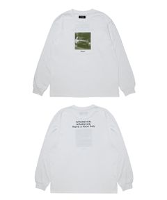 R9 PHOTO LS TEE (WHITE) /  オリジナル フォトプリント Tシャツ