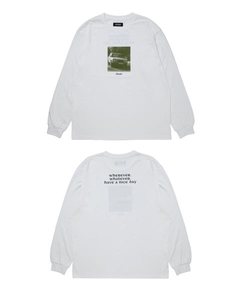 R9 PHOTO LS TEE (WHITE) /  オリジナル フォトプリント Tシャツ