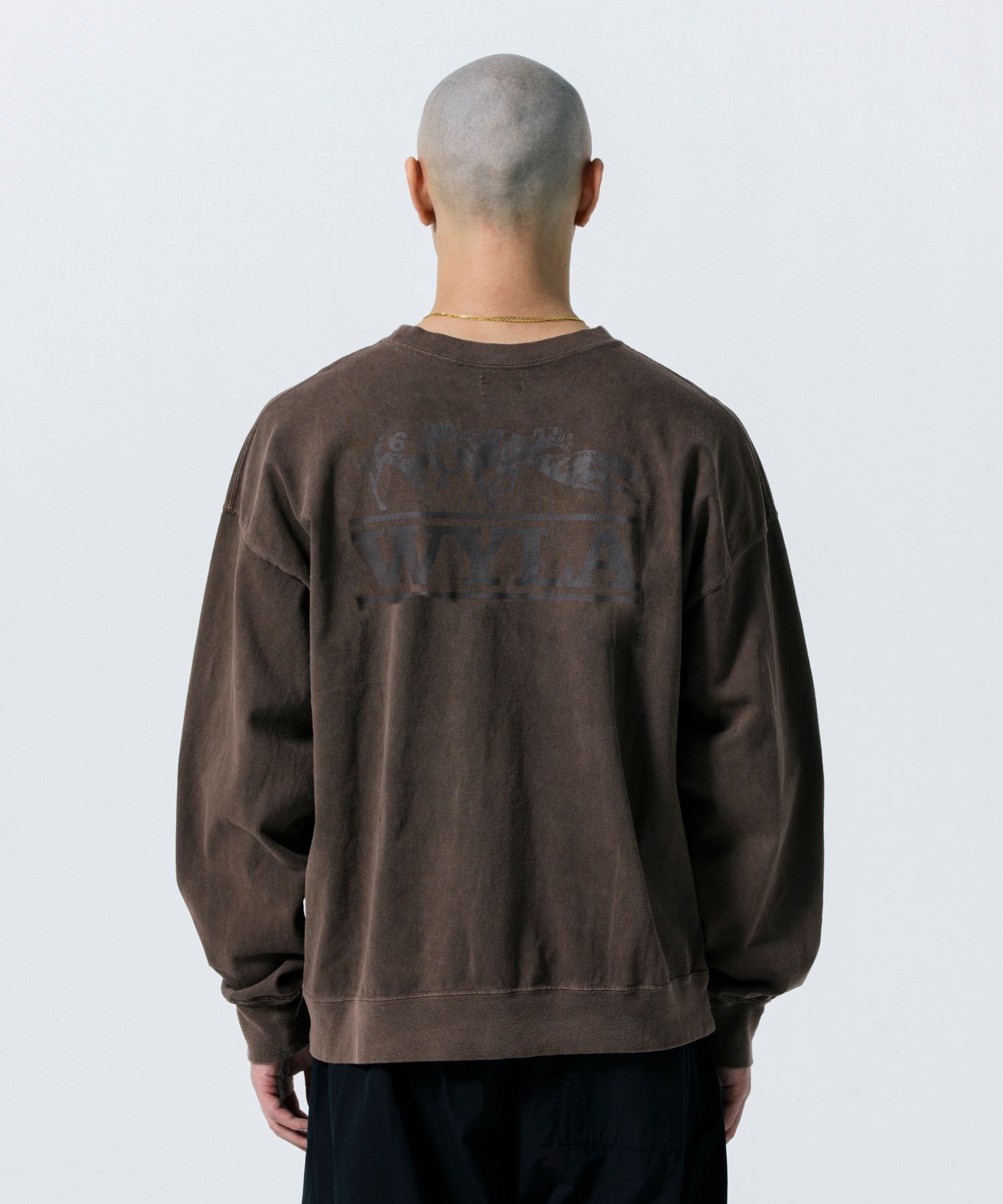 PIG DOG SWEATER (BROWN) / オリジナル ピグメント スウェット