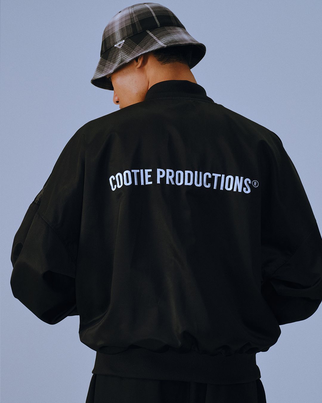 COOTIE PRODUCTIONS - C/R Satin Embroidery Blouson (BLACK