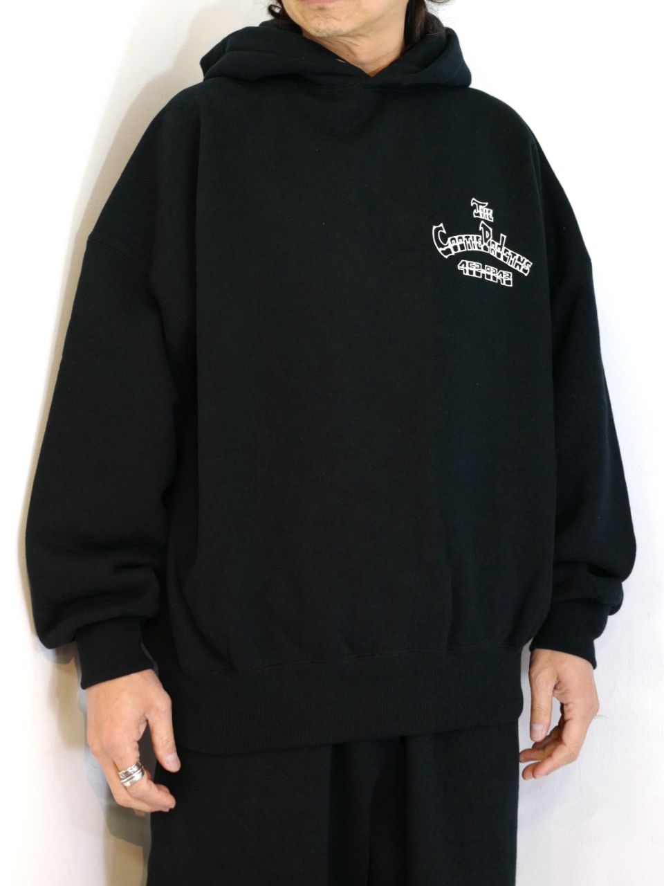Heavy Oz Sweat Hoodie (LOWRIDER) (BLACK) / ヘビーオンス スウェットパーカー - S