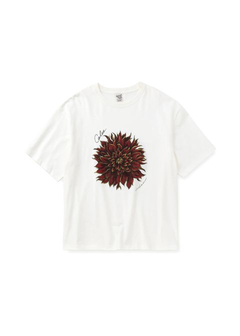 DAHLIA ART TEE ＜MIHO MURAKAMI DESIGN＞ (WHITE) / ×MIHO MURAKAMI コラボ Tシャツ