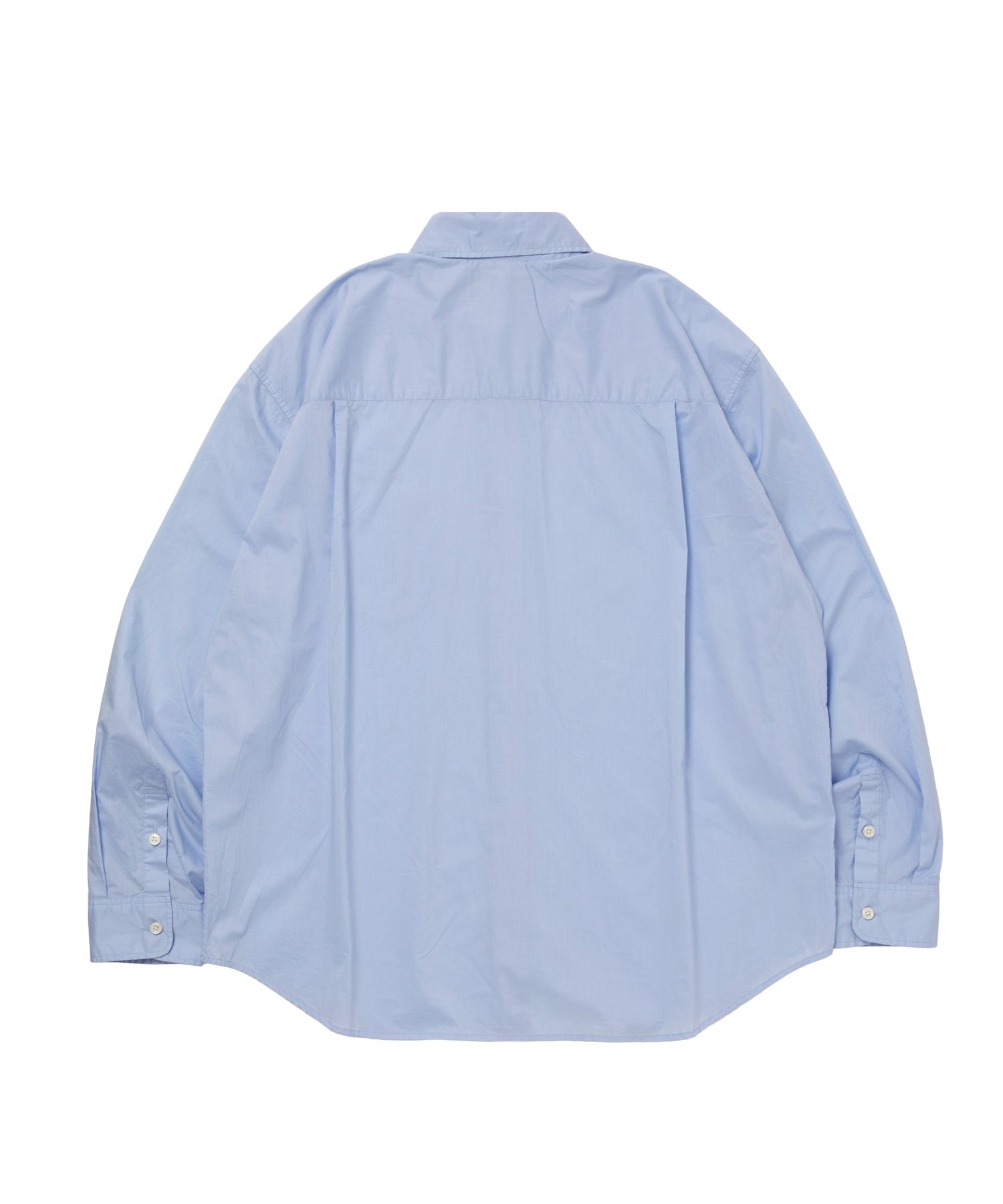 R9 TYPEWRITER SHIRT (SAX) / タイプライター レギュラー カラー シャツ