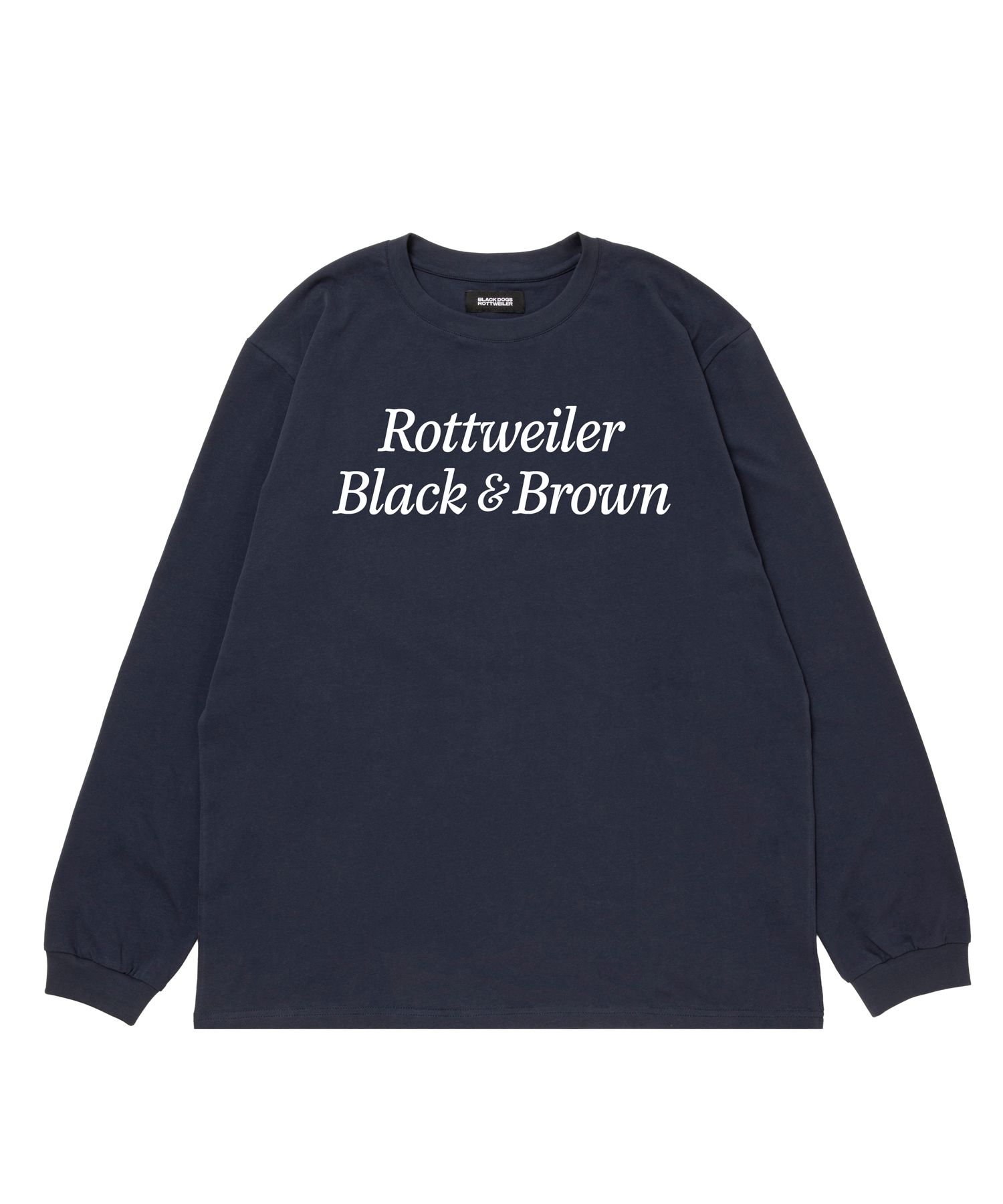 R9 B&B LS TEE (NAVY) /  オリジナル ロゴプリント ロングスリーブ Tシャツ