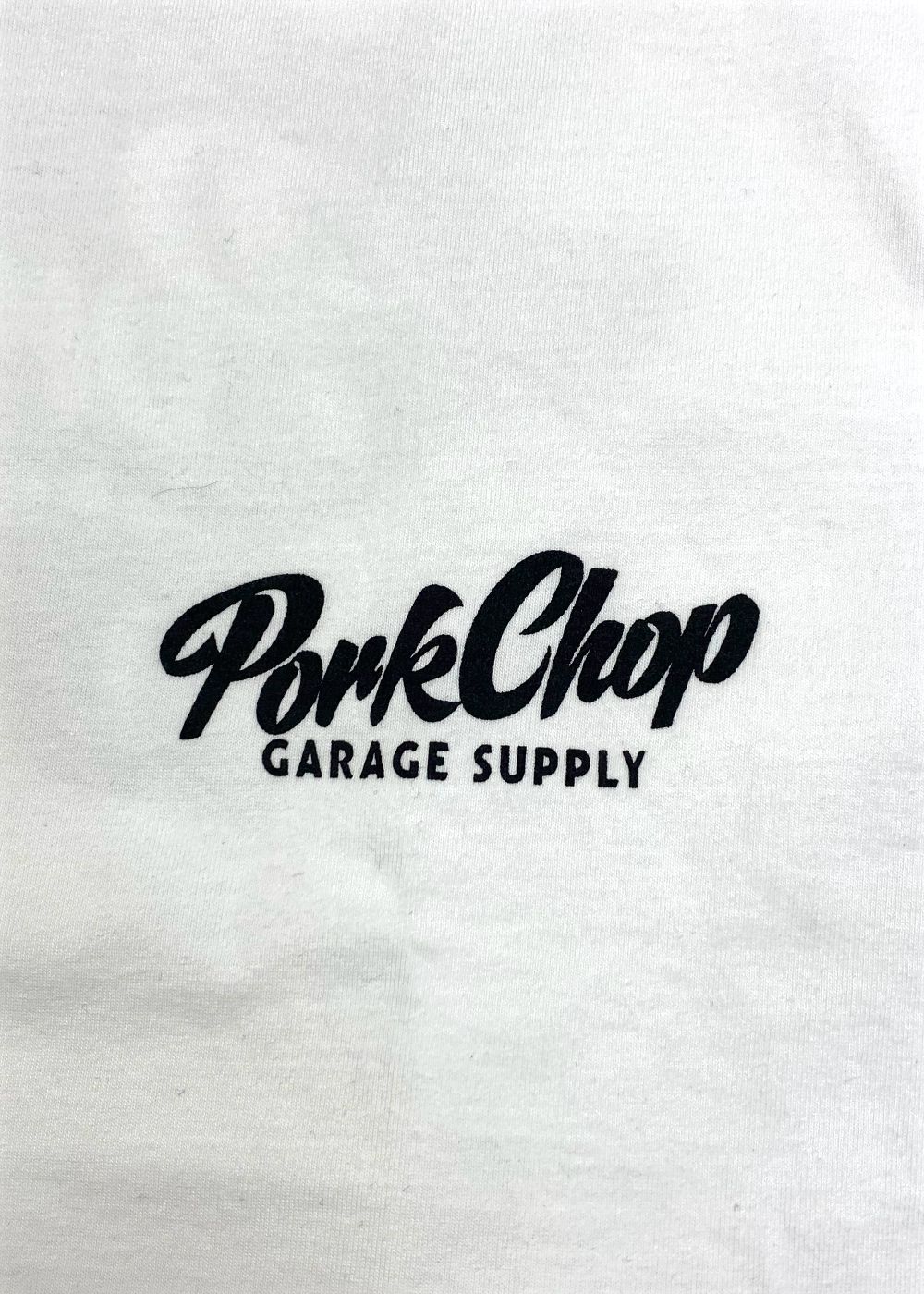 SCRIPT PORK L/S TEE (WHITE) / スクリプト ロゴ L/S Tシャツ