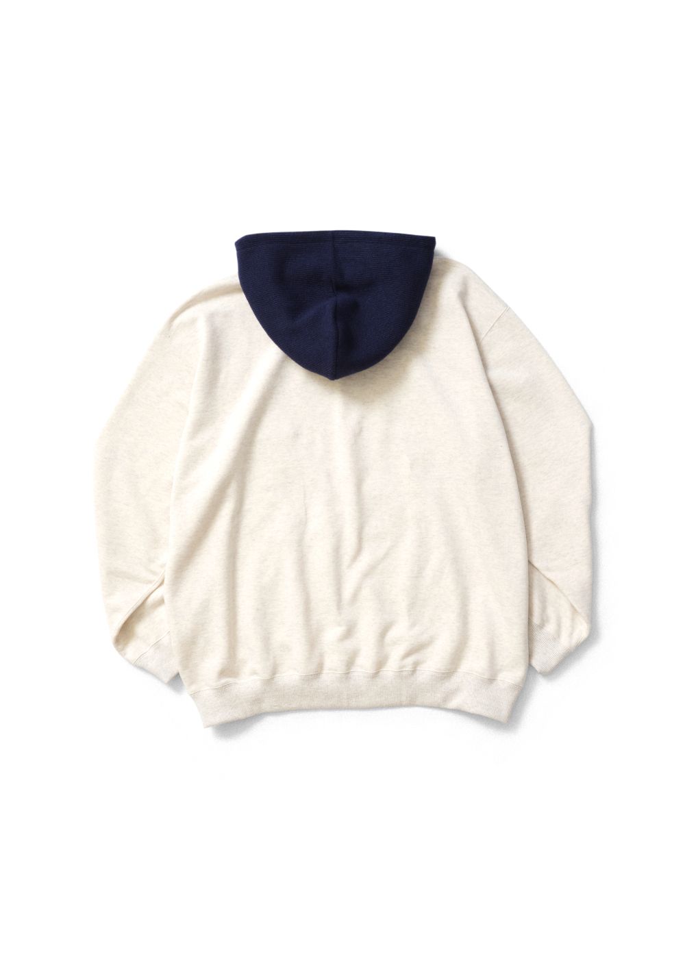 【ラスト1点】LOST HOODIE (OATMEAL) / フード切り替え スウェットパーカー