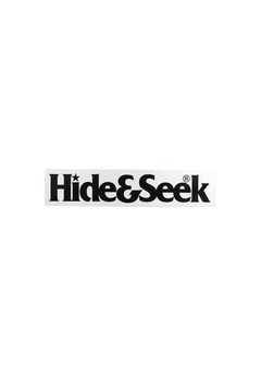 H&S STICKER (M) (WHITE) / ロゴステッカー (Mサイズ)