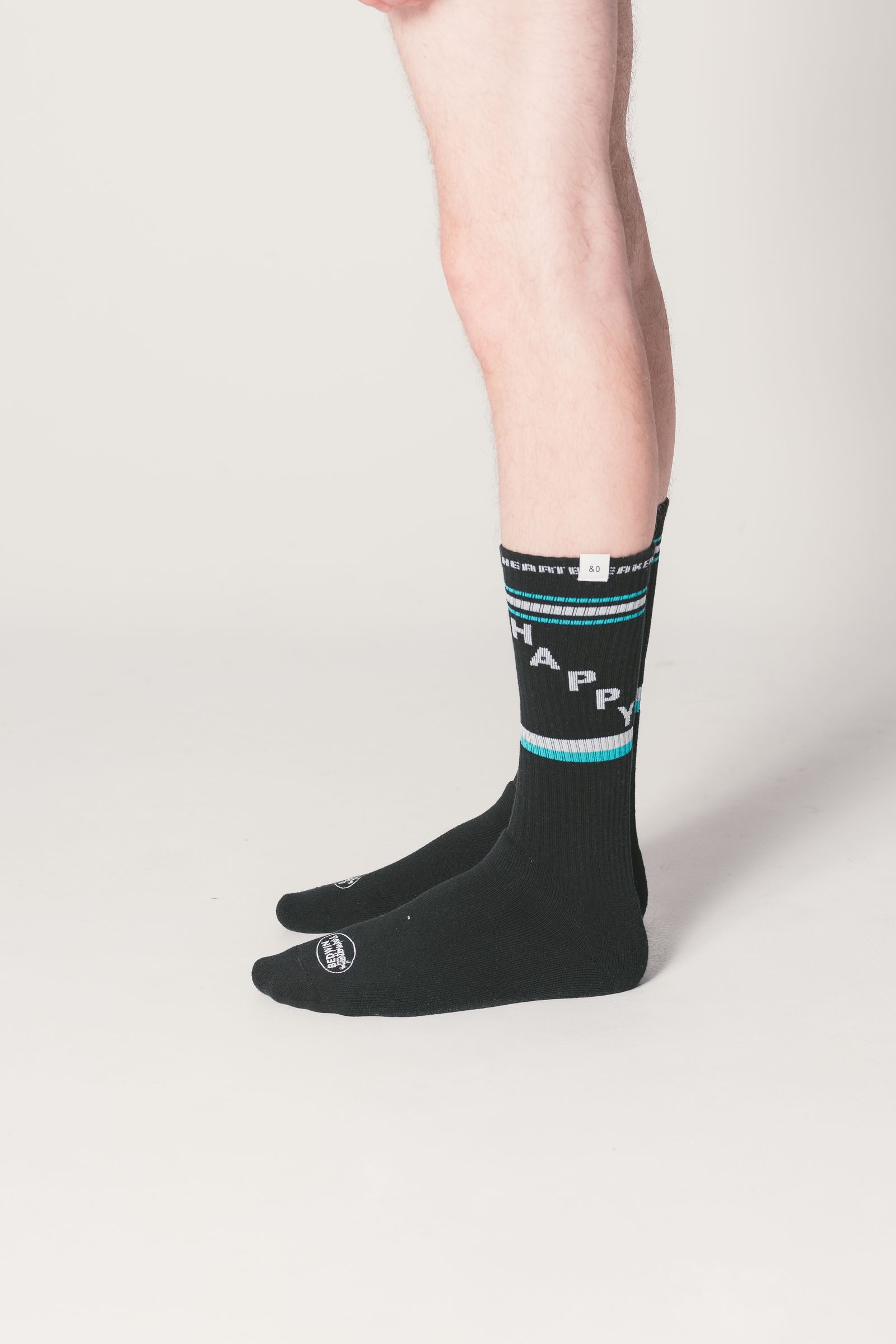 【ラスト1点】2 Pcs JACQUARD SOCKS "LARRY" (ORANGE) / 2パック ラインソックス