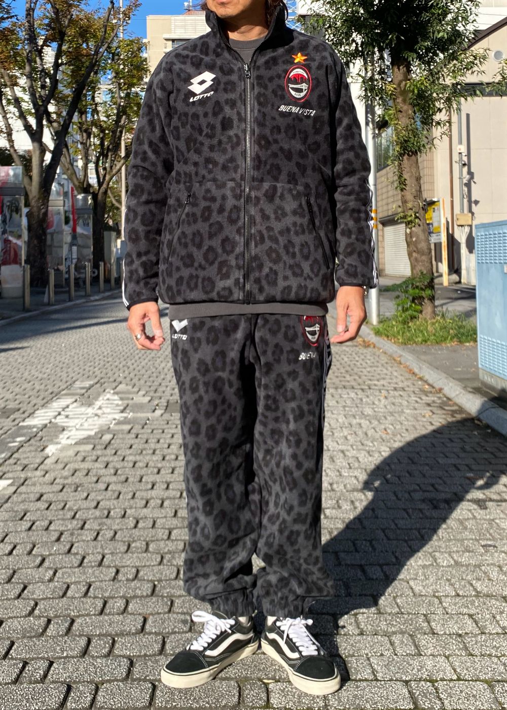 【LOTTO × BUENA VISTA】Boa fleece jacket (GRAY) / ロット コラボ セットアップ フリース ジャケット