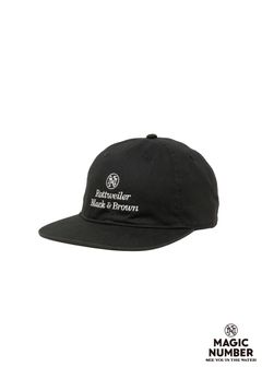 RWMN CAP (BLACK) / マジックナンバー コラボ ロゴ刺繍 ダッド キャップ。