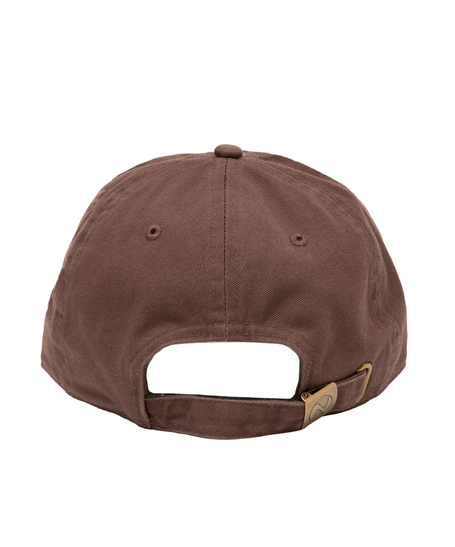 RW CAP (BROWN) / ロゴ刺繍 ダッド キャップ。