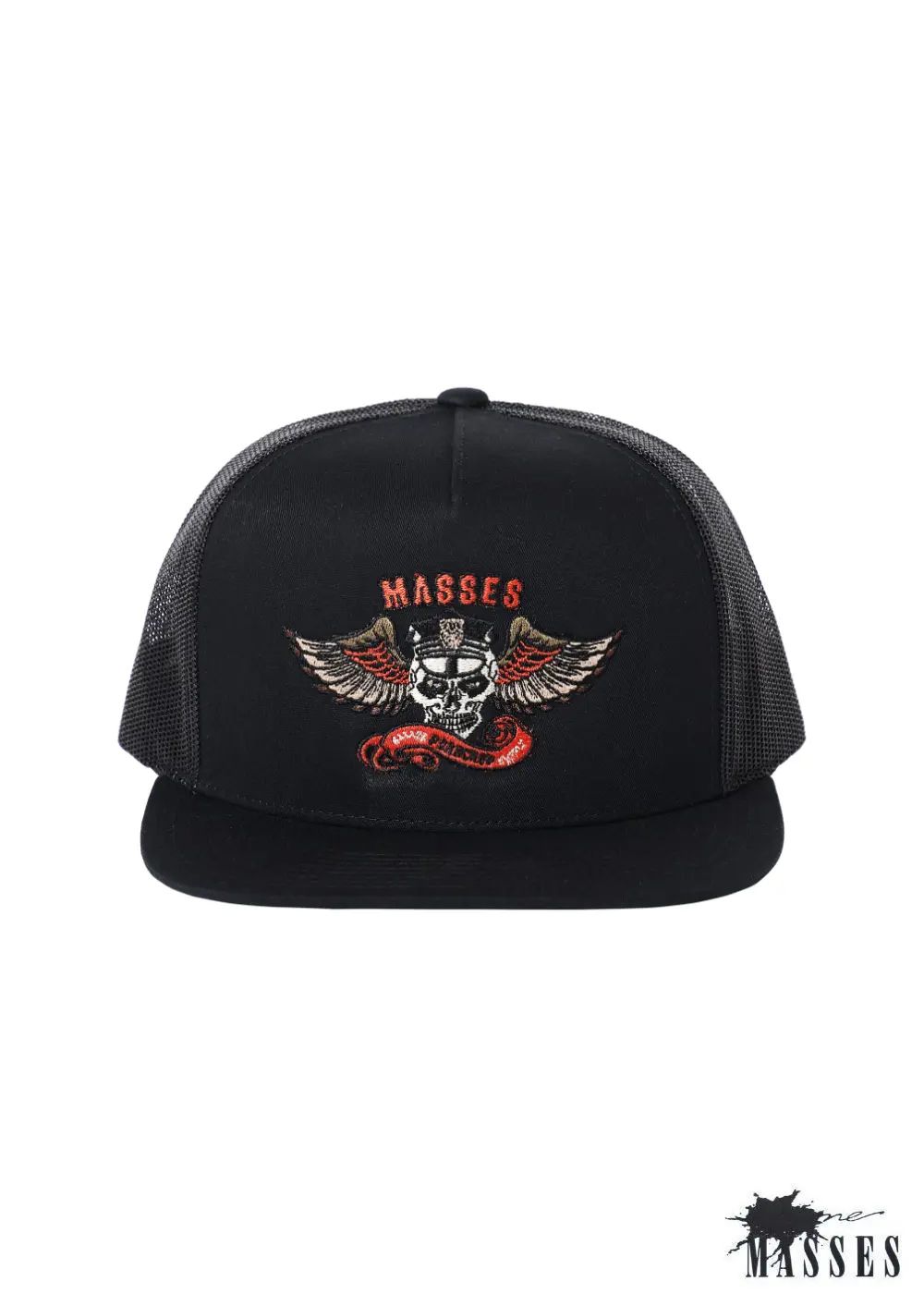 MESH CAP EAGLE P (×MASSES) (BLACK) / マシス コラボレーション メッシュキャップ