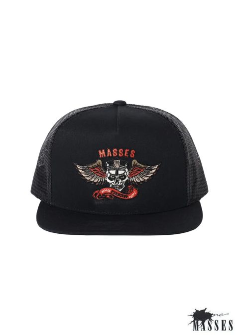MESH CAP EAGLE P (×MASSES) (BLACK) / マシス コラボレーション メッシュキャップ