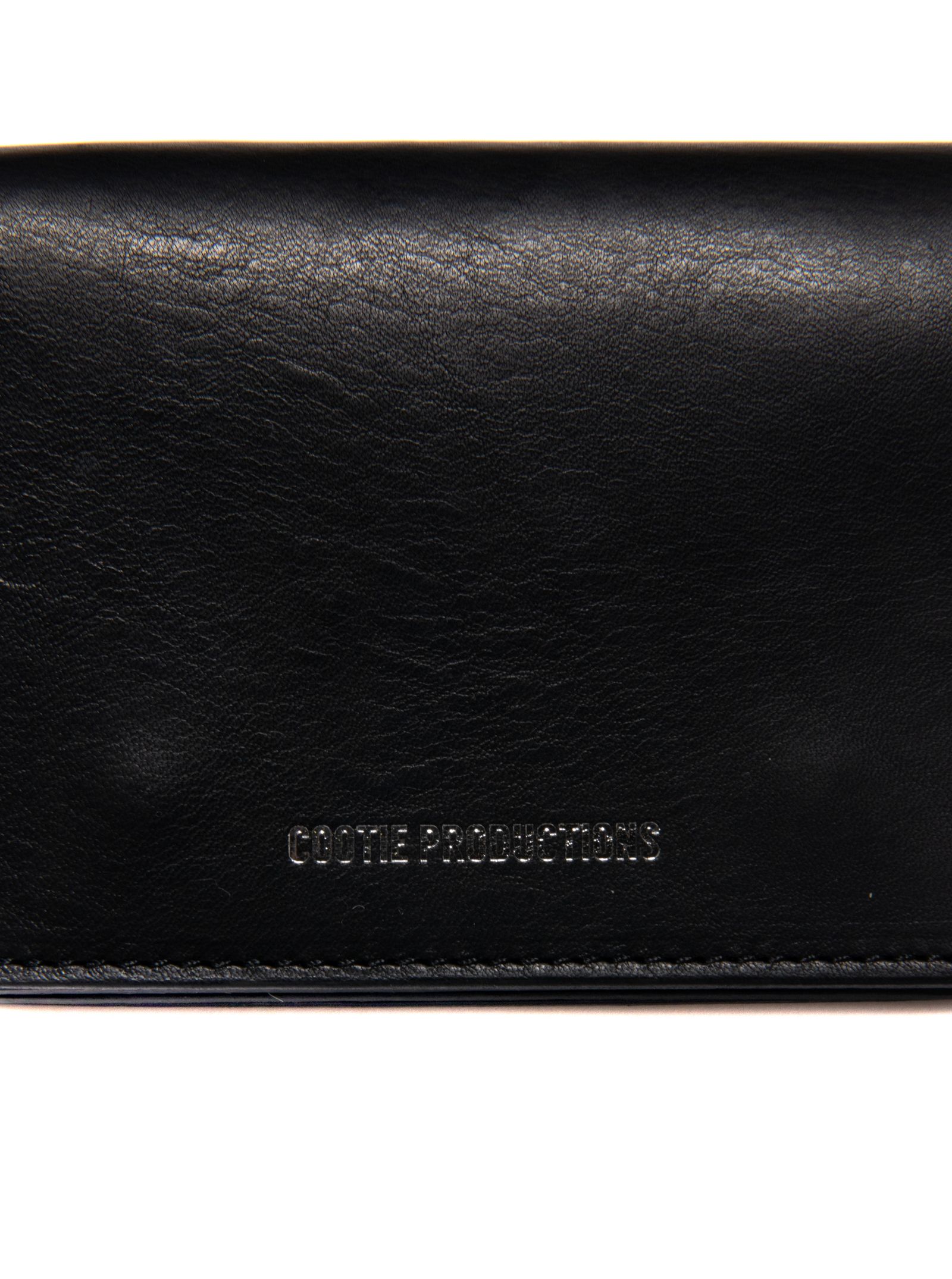 COOTIE PRODUCTIONS - LEATHER COMPACT PURSE (BLACK) / レザー