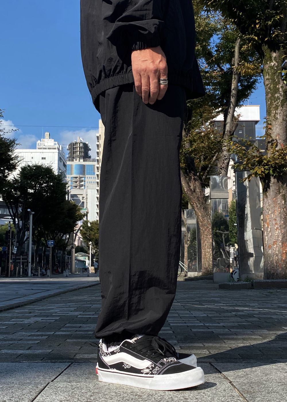GDC CLASSICS Nylon Setup (BLACK) / セットアップ トラック ジャケット & パンツ