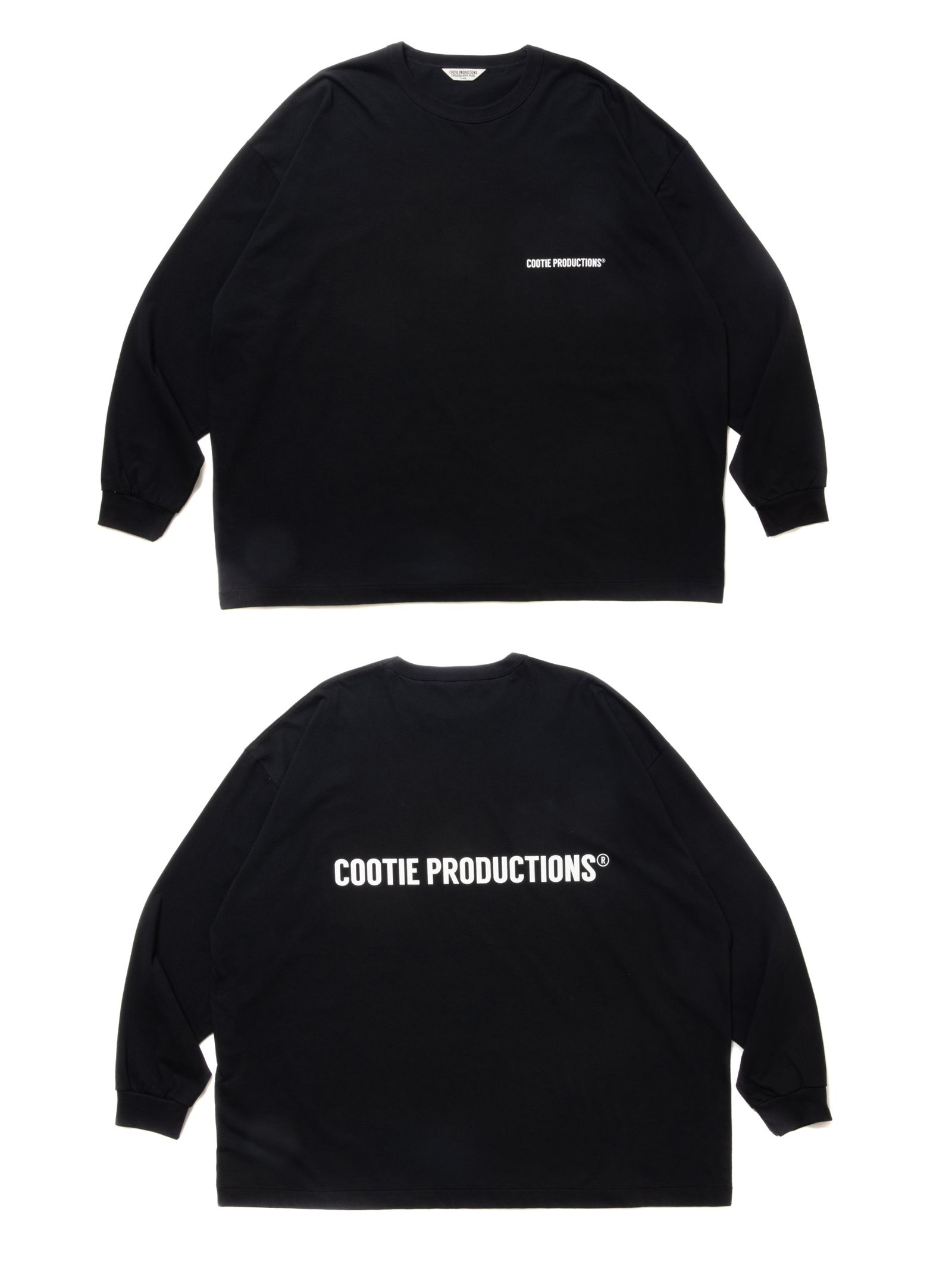 COOTIE PRODUCTIONS - Print Oversized L/S Tee (BLACK) / ロゴ ...