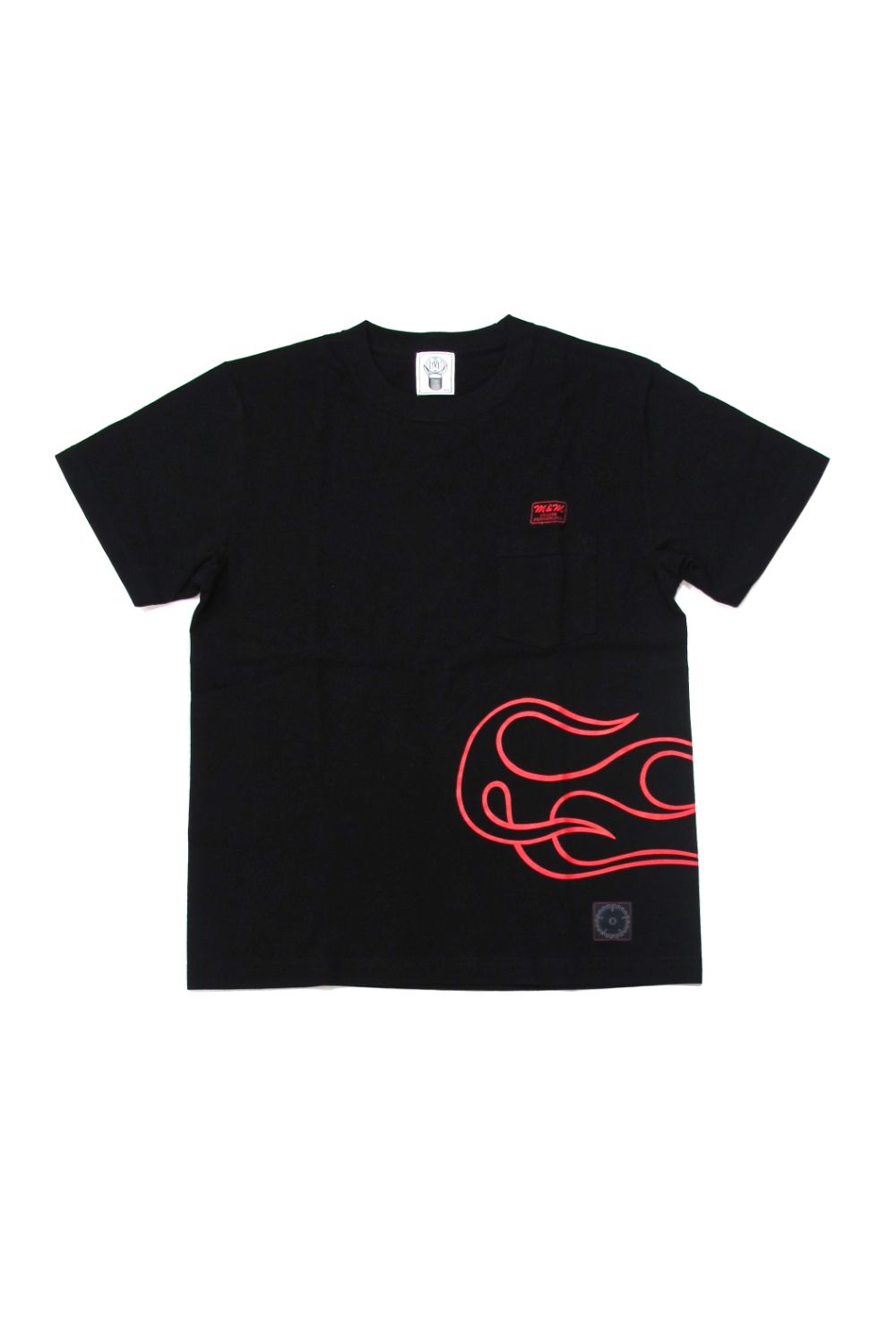 PRINT S/S TEE (BLACK) / アンライバルド コラボT