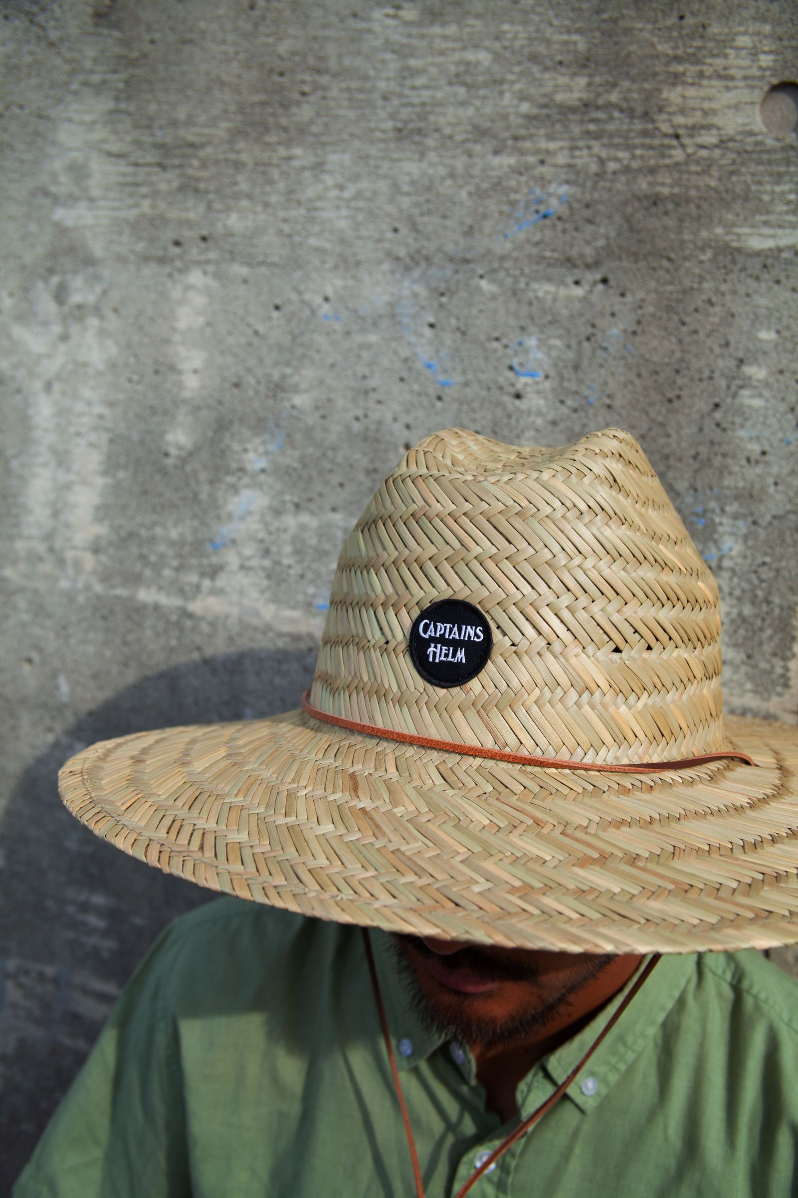 "OCEANSIDE DIVISION" CLASSIC LOGO SUN HAT (NATURAL) / ストローハット